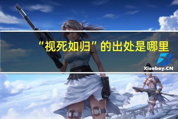 “视死如归”的出处是哪里