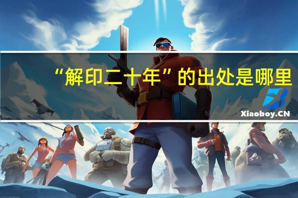 “解印二十年”的出处是哪里