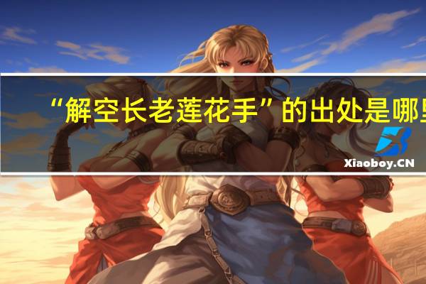 “解空长老莲花手”的出处是哪里
