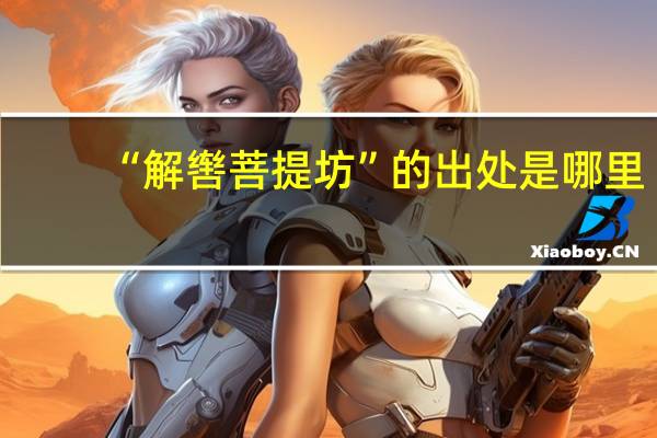 “解辔菩提坊”的出处是哪里