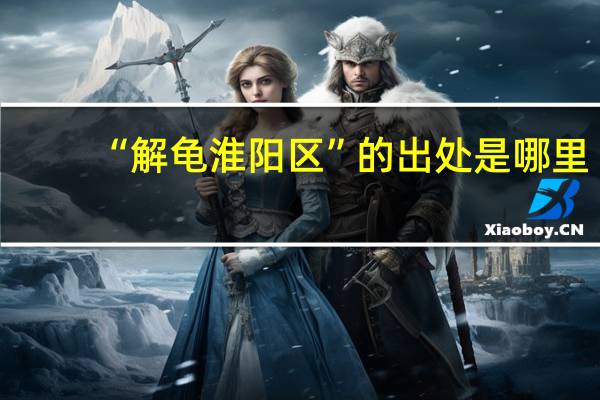 “解龟淮阳区”的出处是哪里