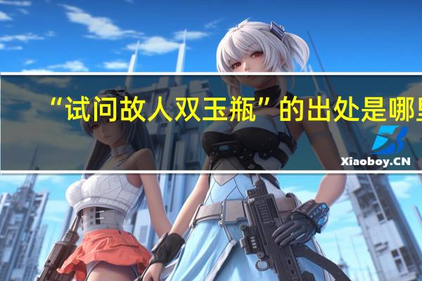 “试问故人双玉瓶”的出处是哪里