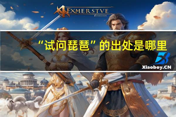 “试问琵琶”的出处是哪里