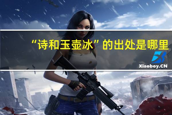 “诗和玉壶冰”的出处是哪里