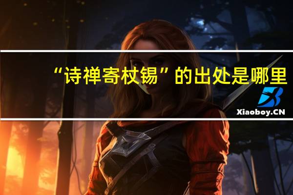 “诗禅寄杖锡”的出处是哪里