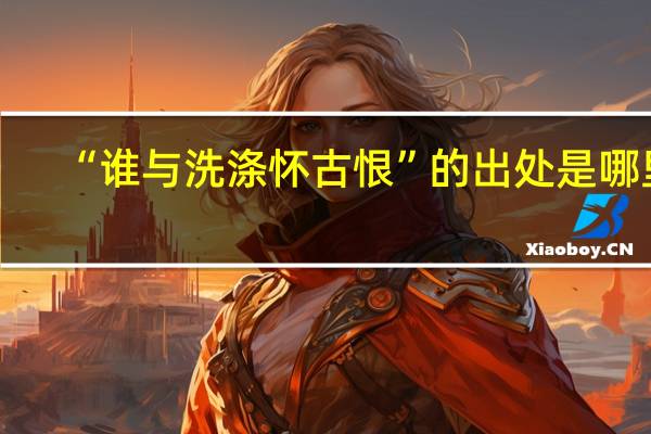 “谁与洗涤怀古恨”的出处是哪里