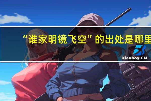 “谁家明镜飞空”的出处是哪里
