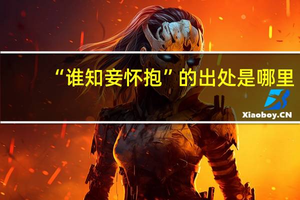 “谁知妾怀抱”的出处是哪里