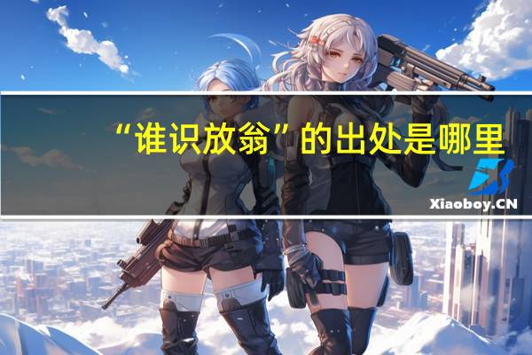“谁识放翁”的出处是哪里