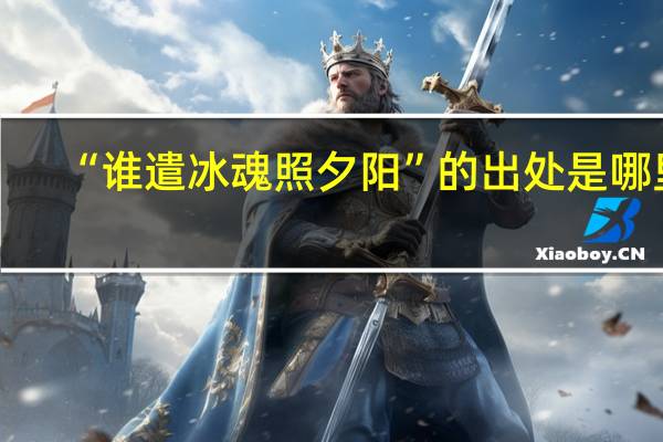 “谁遣冰魂照夕阳”的出处是哪里