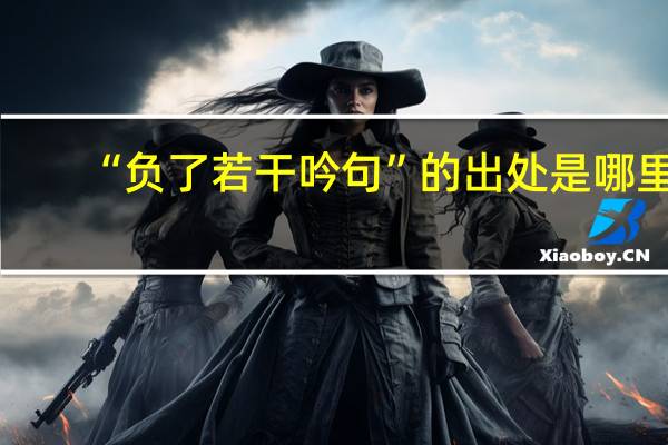 “负了若干吟句”的出处是哪里