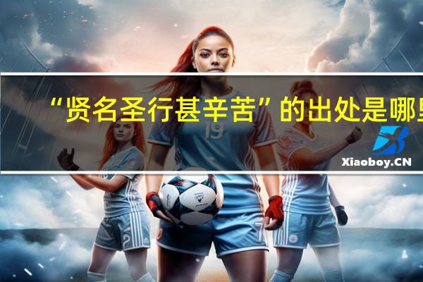 “贤名圣行甚辛苦”的出处是哪里