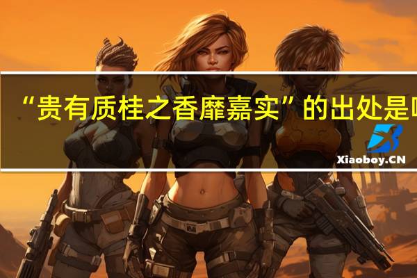 “贵有质桂之香靡嘉实”的出处是哪里
