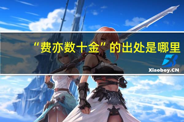 “费亦数十金”的出处是哪里