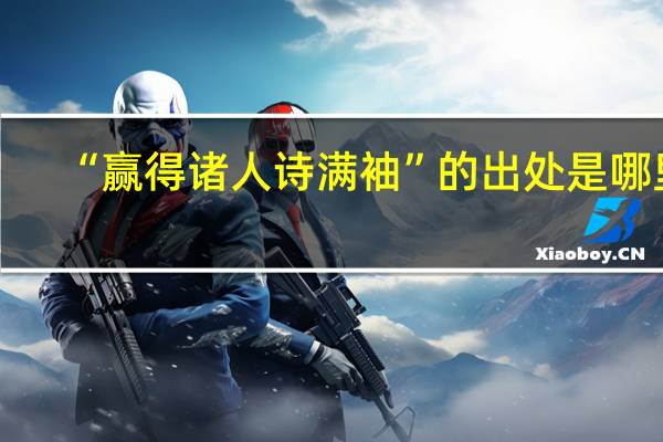 “赢得诸人诗满袖”的出处是哪里