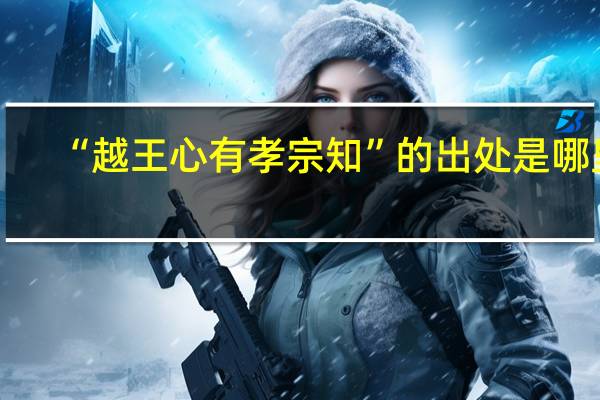 “越王心有孝宗知”的出处是哪里