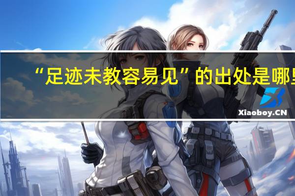 “足迹未教容易见”的出处是哪里