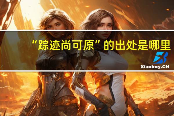 “踪迹尚可原”的出处是哪里