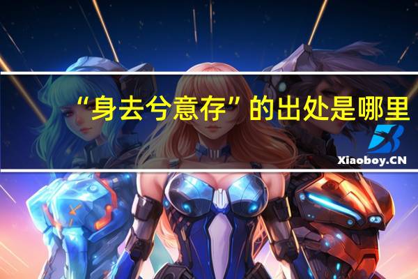 “身去兮意存”的出处是哪里