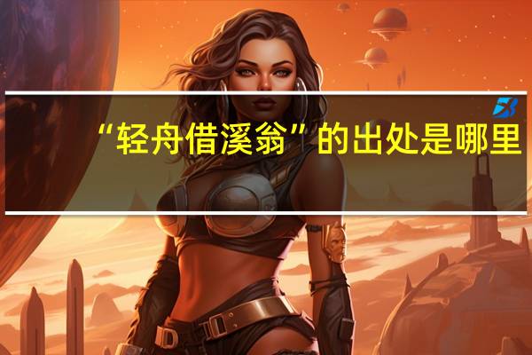 “轻舟借溪翁”的出处是哪里