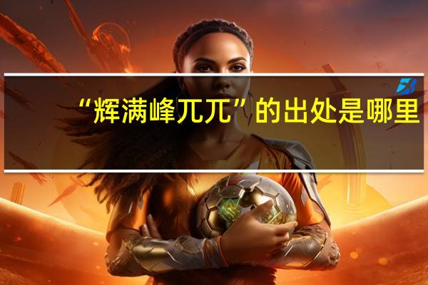 “辉满峰兀兀”的出处是哪里