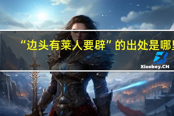 “边头有莱人要辟”的出处是哪里
