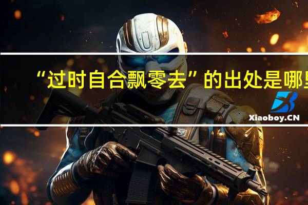 “过时自合飘零去”的出处是哪里