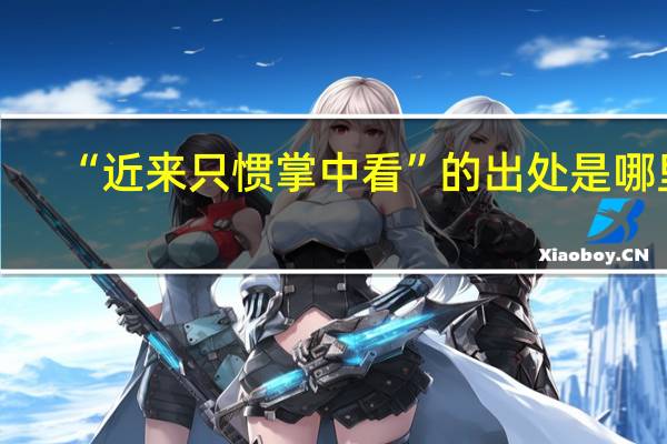 “近来只惯掌中看”的出处是哪里