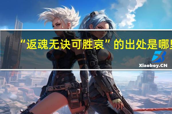 “返魂无诀可胜哀”的出处是哪里