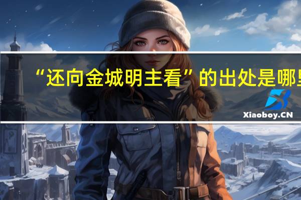 “还向金城明主看”的出处是哪里
