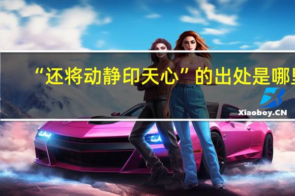 “还将动静印天心”的出处是哪里