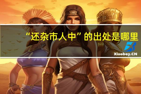 “还杂市人中”的出处是哪里