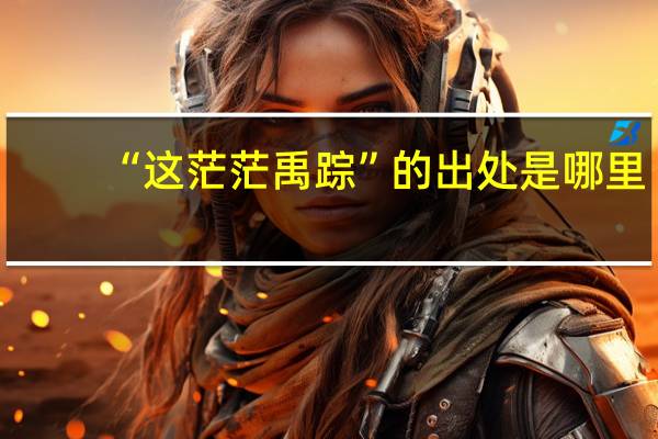 “这茫茫禹踪”的出处是哪里