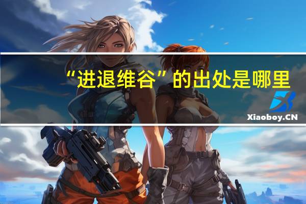 “进退维谷”的出处是哪里