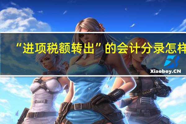 “进项税额转出”的会计分录怎样写