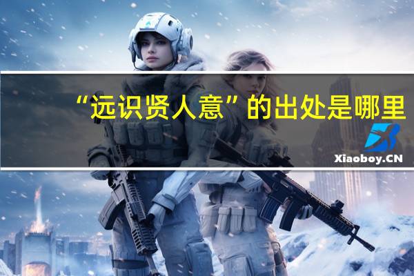 “远识贤人意”的出处是哪里