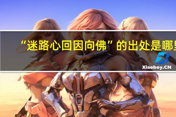 “迷路心回因向佛”的出处是哪里
