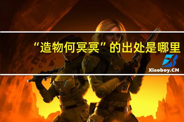 “造物何冥冥”的出处是哪里