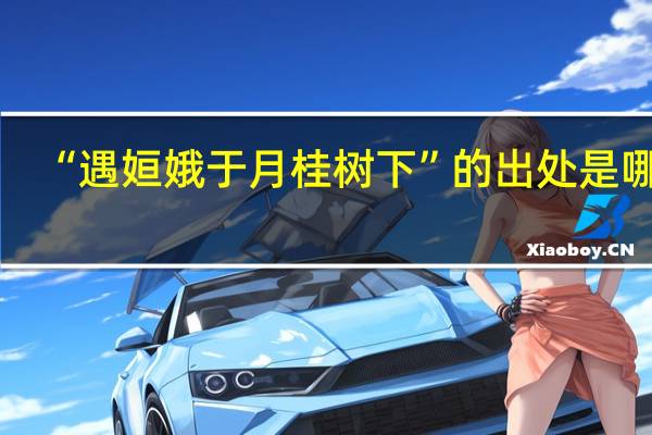 “遇姮娥于月桂树下”的出处是哪里