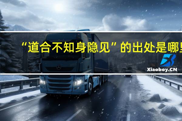 “道合不知身隐见”的出处是哪里