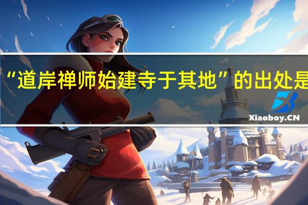 “道岸禅师始建寺于其地”的出处是哪里