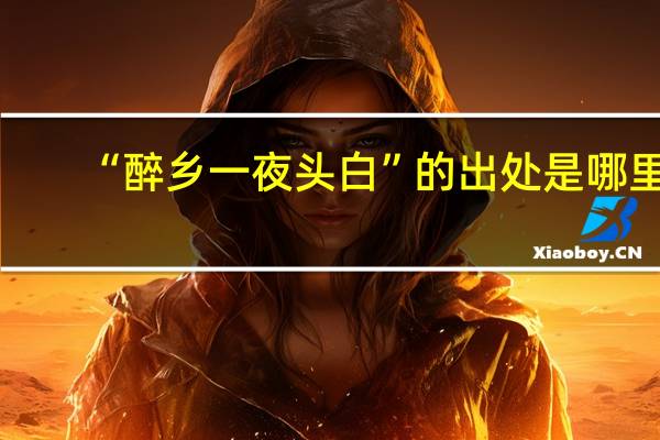 “醉乡一夜头白”的出处是哪里