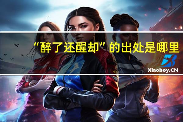 “醉了还醒却”的出处是哪里