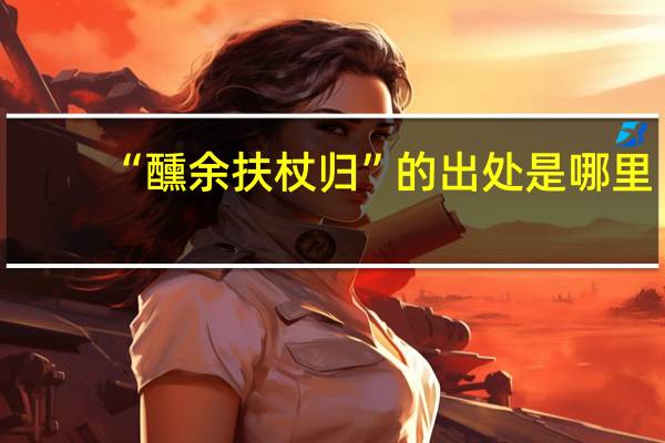 “醺余扶杖归”的出处是哪里
