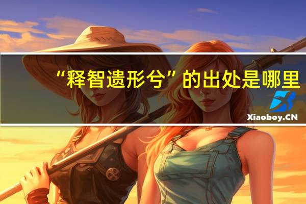 “释智遗形兮”的出处是哪里