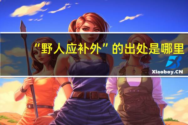 “野人应补外”的出处是哪里