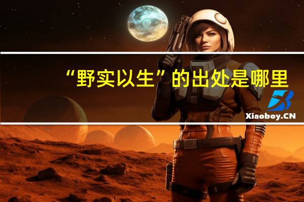 “野实以生”的出处是哪里