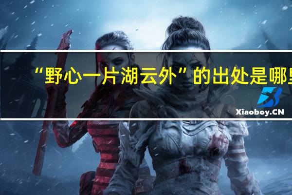 “野心一片湖云外”的出处是哪里