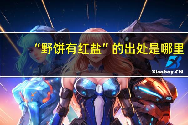 “野饼有红盐”的出处是哪里