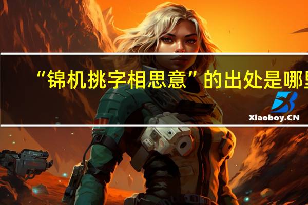 “锦机挑字相思意”的出处是哪里